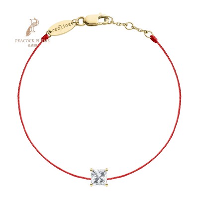 RedLine/红绳女士螺纹手链首饰阳光灿烂钻石温暖黄金自信活力新款