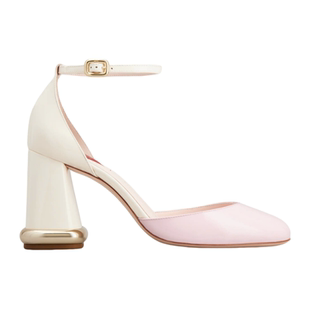 RogerVivier 漆皮踝帶心形鞋 墊新款 羅杰維維亞女士高跟鞋