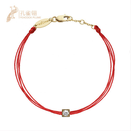 redline/红绳男士克拉圆形钻石