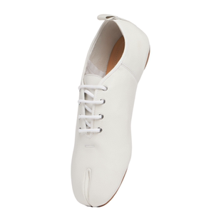 MaisonMargiela/马吉拉女士休闲鞋Tabi分叉丝绸皮革系带开合新款