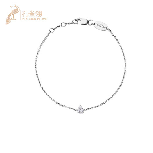 红绳女士克拉水滴形手链