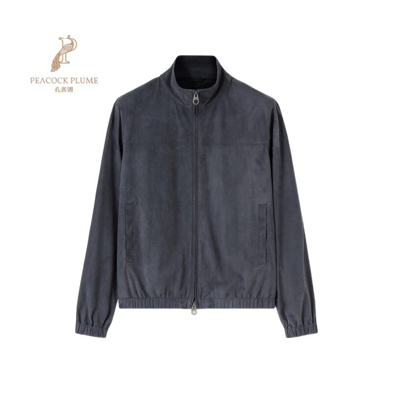 LoroPiana/诺悠翩雅男士夹克外套双向拉链长袖无衬里山羊皮新款