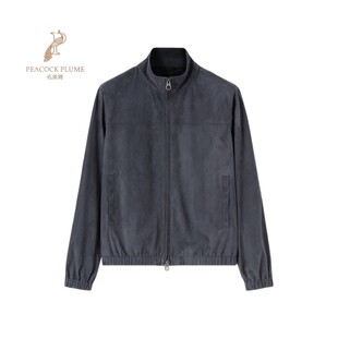 LoroPiana/诺悠翩雅男士夹克外套双向拉链长袖无衬里山羊皮新款