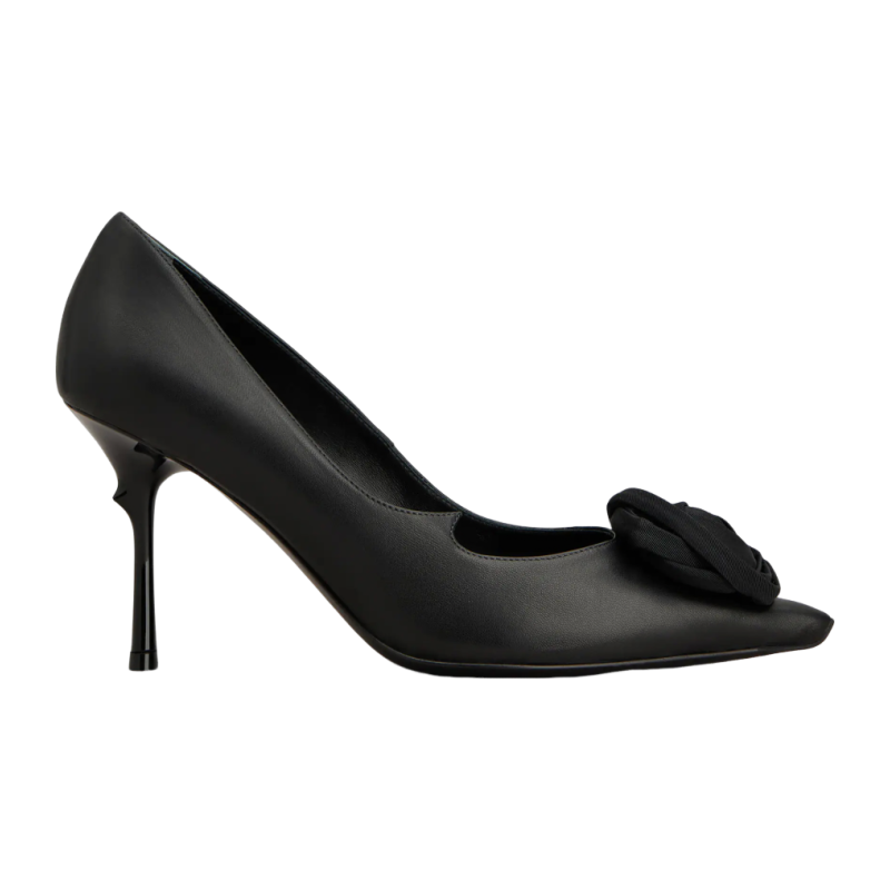 RogerVivier/罗杰维维亚女士高跟鞋玫瑰花棘鞋跟小羊皮漆面新款