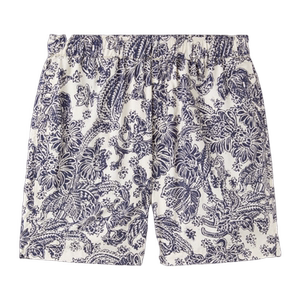 Loro Piana/诺悠翩雅男裤双色花卉印花度假休闲短裤