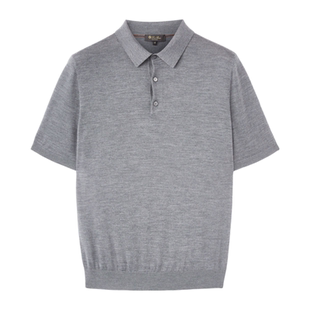 Polo衫 LoroPiana T恤百年紀(jì)念短袖 羊毛混紡新款 諾悠翩雅男士