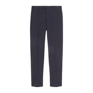 棉质与亚麻混纺面料百搭休闲无褶裥长裤 诺悠翩雅男裤 Piana Loro