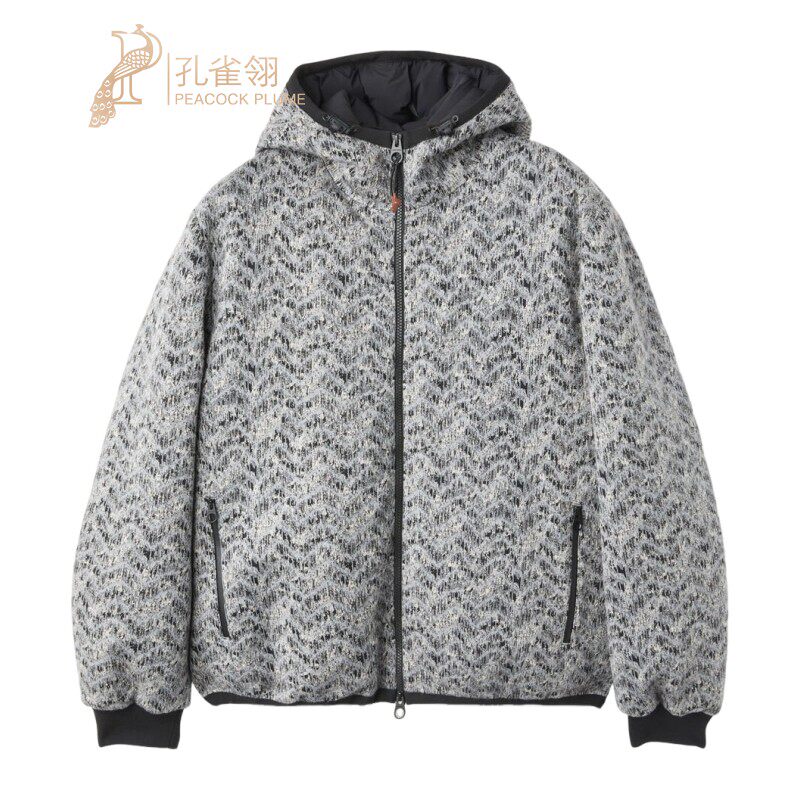 LoroPiana/诺悠翩雅男士阿尔佩拉瓦泽连帽夹克羊绒混纺拉链新款