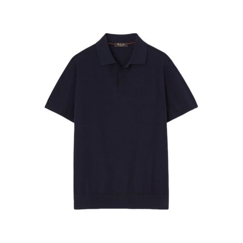 LoroPiana/诺悠翩雅男士Ice Wish 无扣短袖剃须针织Polo 衫新款