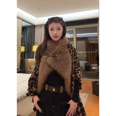 blacklabel 宅女同款 ra25秋冬新款 环保皮草毛绒绒马甲 上衣外套
