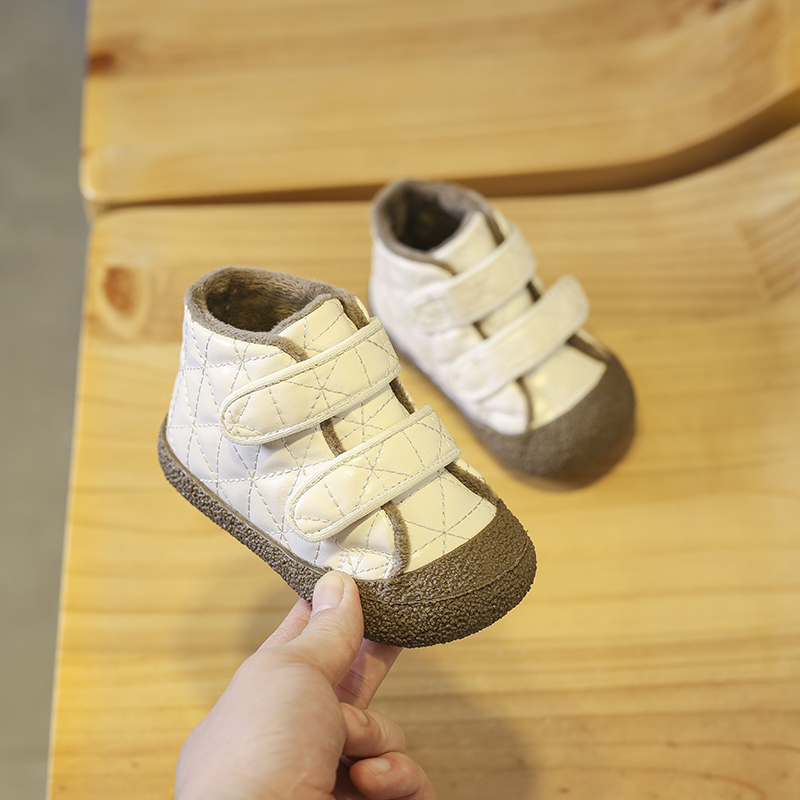 宝宝棉鞋儿童雪地靴1-5岁加绒小靴子婴幼儿学步鞋冬季保暖防滑