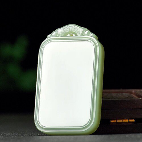 天然新疆和田玉平安无事牌吊坠正品玉石玉器玉挂件男女款玉佩包邮