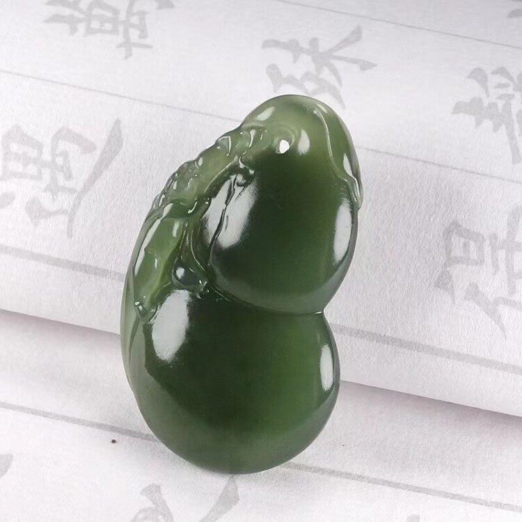正品和田玉葫芦吊坠女款挂件天然新疆玉石福禄寿平安玉坠男款项链