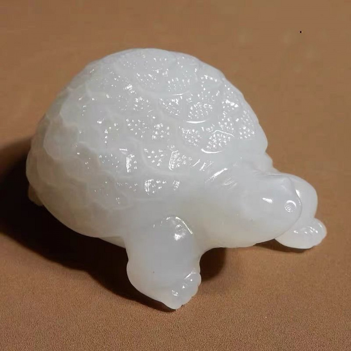 天然玉石玉器金钱龟手把件