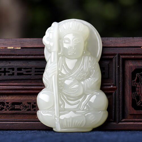 天然菩萨男女款项链新疆和田玉