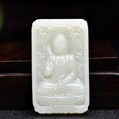 生肖狗守护神项链挂件天然和田玉