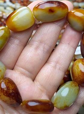 红沁皮原石籽料手串手链