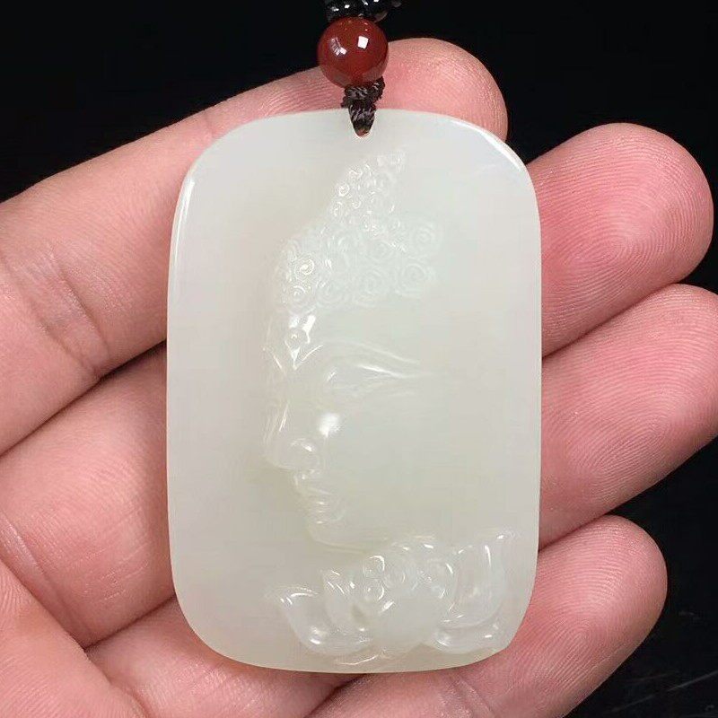 佛祖挂件项链新疆和田玉送证