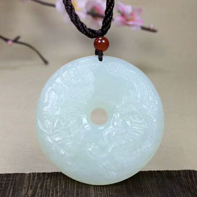 龙凤呈祥挂件男女款天然和田玉