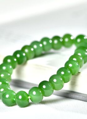 天然手链男女款算盘珠新疆和田玉