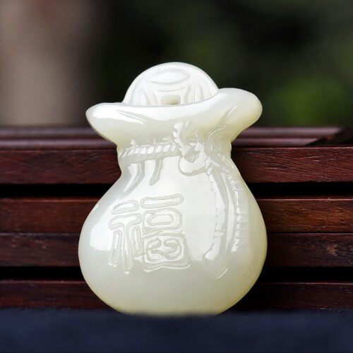 福袋项链招财天然和田玉旺运包邮