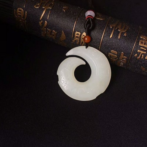 天然和田玉时来运转挂件白玉峰回路转吊坠男女款玉器项链附送证书