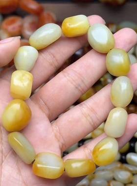 黄沁皮原石籽料手串手链