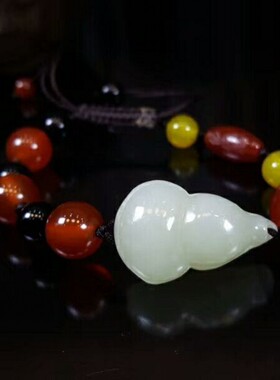 葫芦手工编织百搭新疆和田玉送证