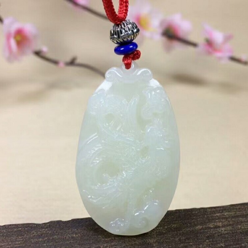 天然男女款凤凰本命年新疆和田玉