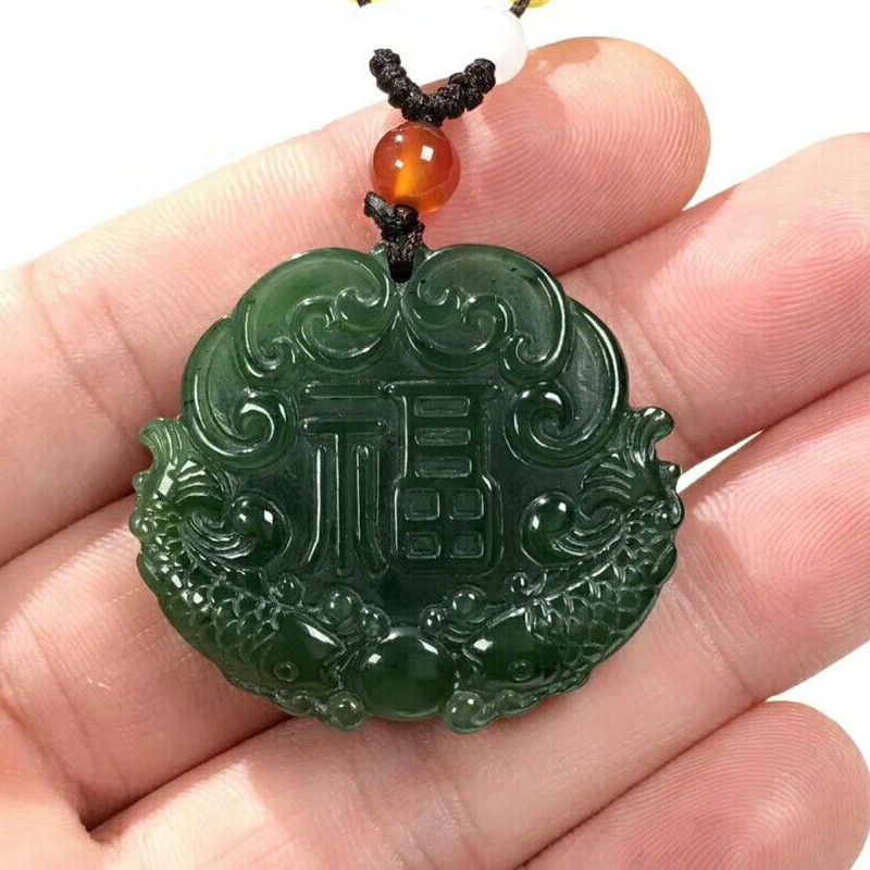年年有余新疆和田玉送证