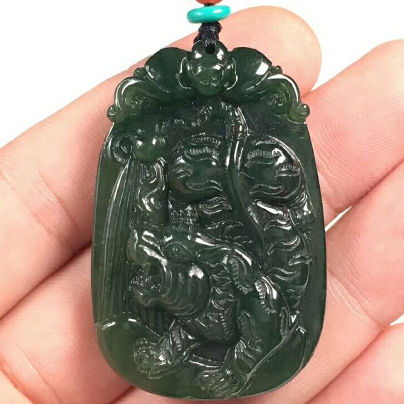 虎虎生威挂件饰品新疆和田玉送证