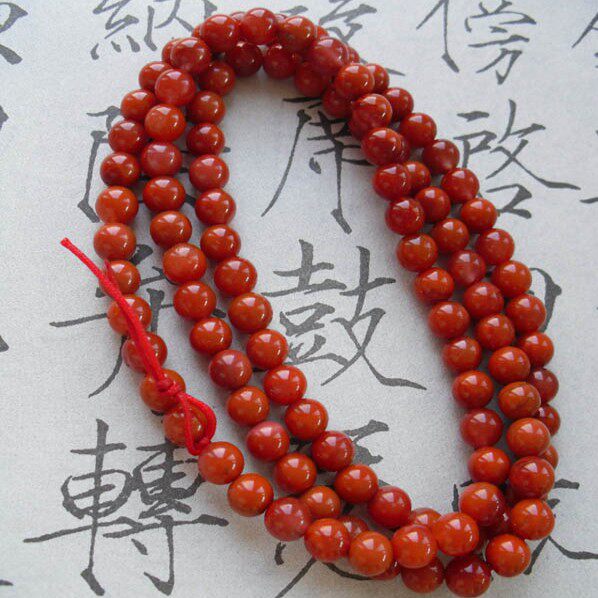 南红玛瑙佛珠玉手串