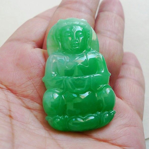 观音男女款a货玉器缅甸天然翡翠