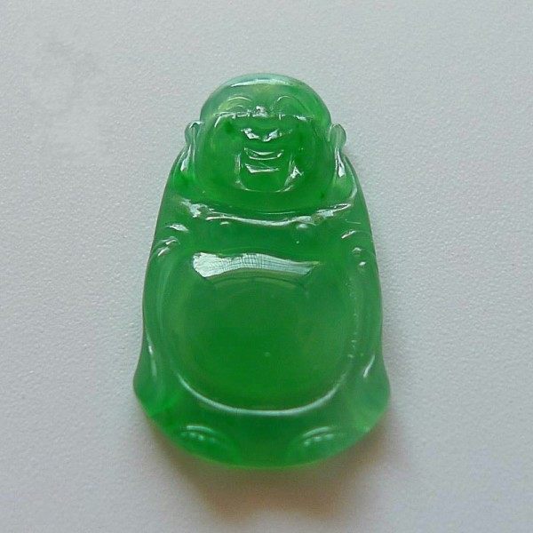 高品质满绿翡翠佛公吊坠冰种翡翠玉佛挂件男女款站玉佛项链坠包邮