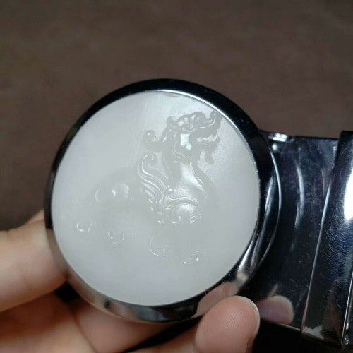 新疆和田玉皮带扣腰扣挂件羊脂白玉皮带扣头玉佩男款商务皮带扣头