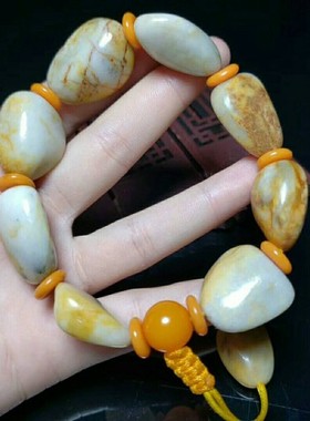 洒金皮原石男款新疆和田玉籽料