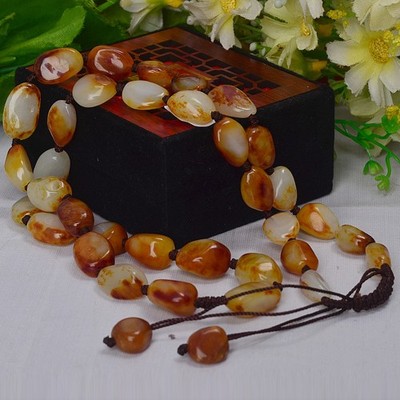 籽料原石项链带证书新疆和田玉