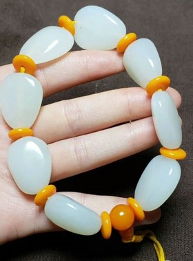 原石男女款手串新疆和田玉送证书