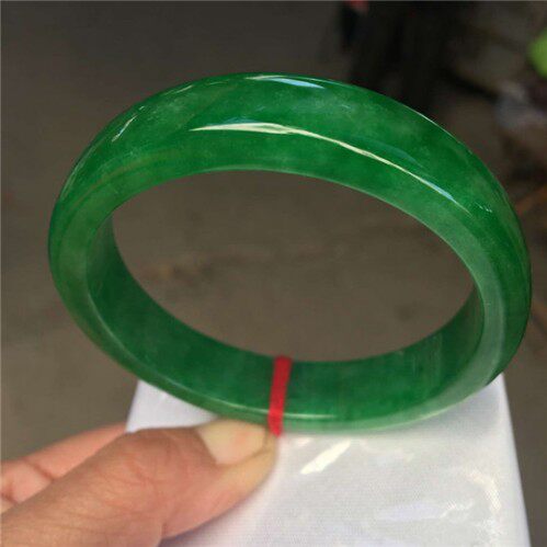 祖母绿满色女款a货玉石干青翡翠