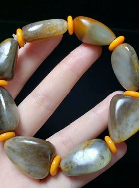 黄沁皮原石男款新疆和田玉籽料