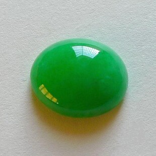 缅甸阳绿翡翠戒面冰糯种满绿蛋面裸石男女款镶嵌件专用小裸石包邮