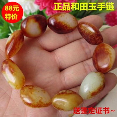 原石籽料白玉手串手链