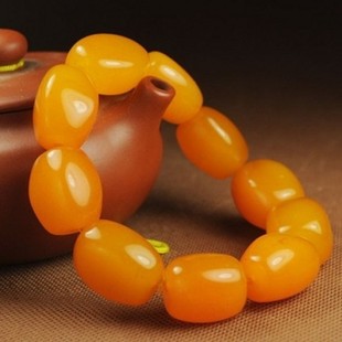 云南龙陵黄龙玉路路通手链随形珠子裸石路路通手链男款桶珠手串