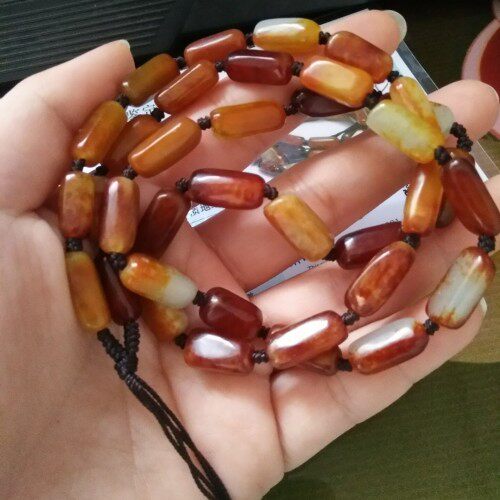 正品新疆和田玉项链枣红皮籽料原石挂绳玉挂链男款项链吊坠玉挂绳