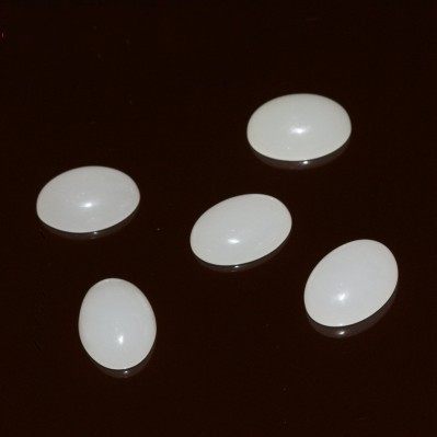 正品天然新疆和田玉戒面羊脂级白玉蛋面裸石手链项链吊坠未镶嵌件