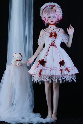 星茶3.0短款原创Lolita小裙子现货