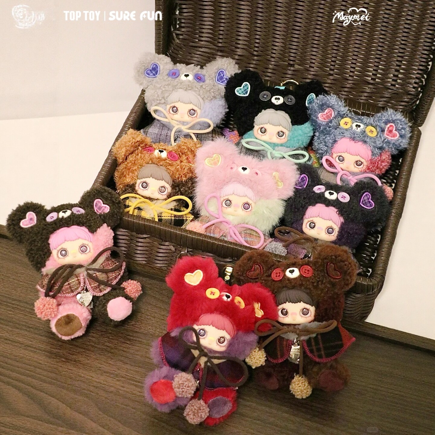 正版MayMei霉霉小熊饼干盲盒毛绒公仔玩偶摆件包包挂件女生日礼物,模玩/动漫/周边/娃圈三坑/桌游,潮玩盲盒,淘宝优惠券,粉丝福利购,淘宝优惠卷