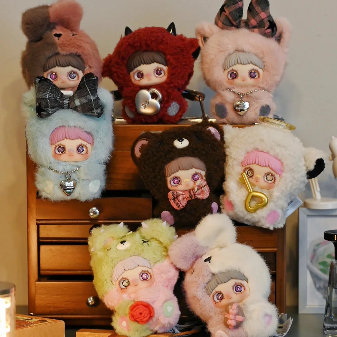 正版MayMei霉霉爱无止境系列盲盒潮玩毛绒玩偶桌面摆件可爱公仔