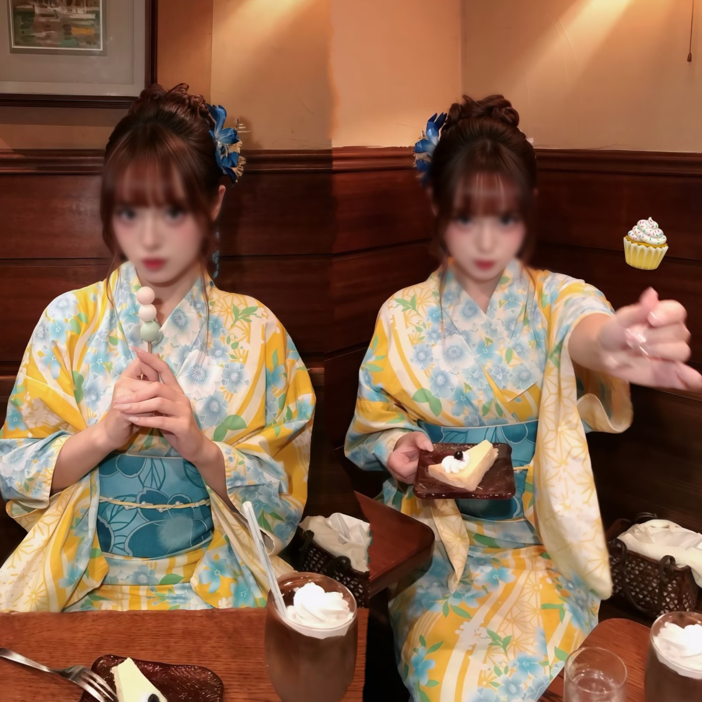 日式和服改良复古写真浴衣少女