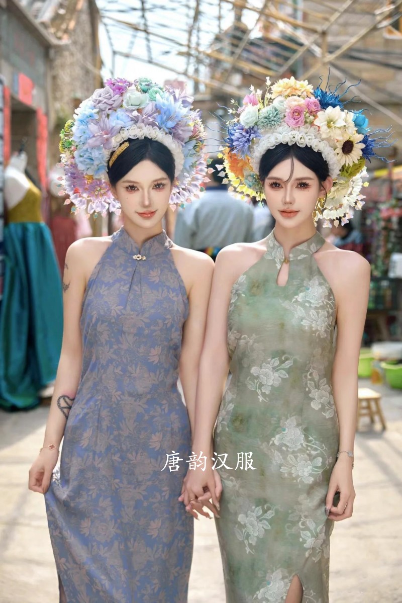 泉州浔埔簪花旗袍闺蜜主题写真服